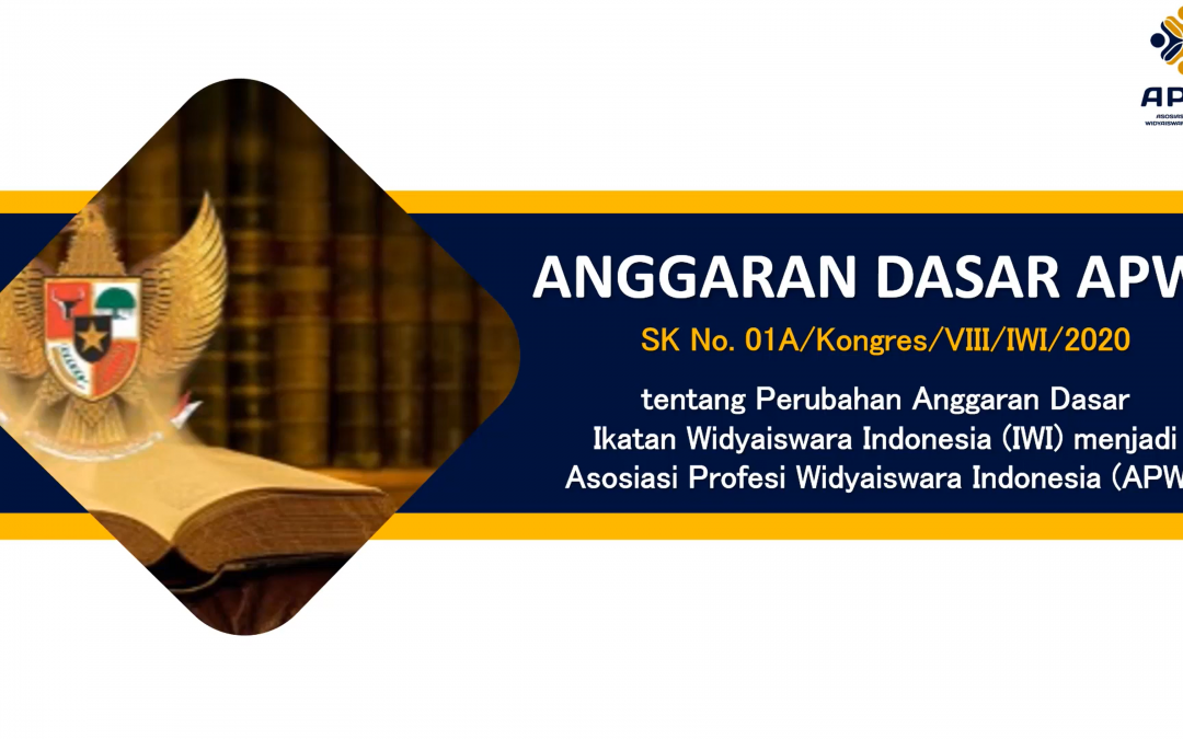 Anggaran Dasar APWI